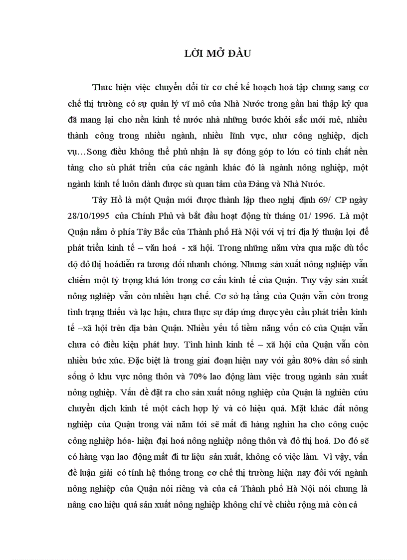 image for page Những định hướng và giải pháp chuyển dịch cơ cấu kinh tế ngành nông nghiệp Quận Tây Hồ theo hướng đô thị hoá 1