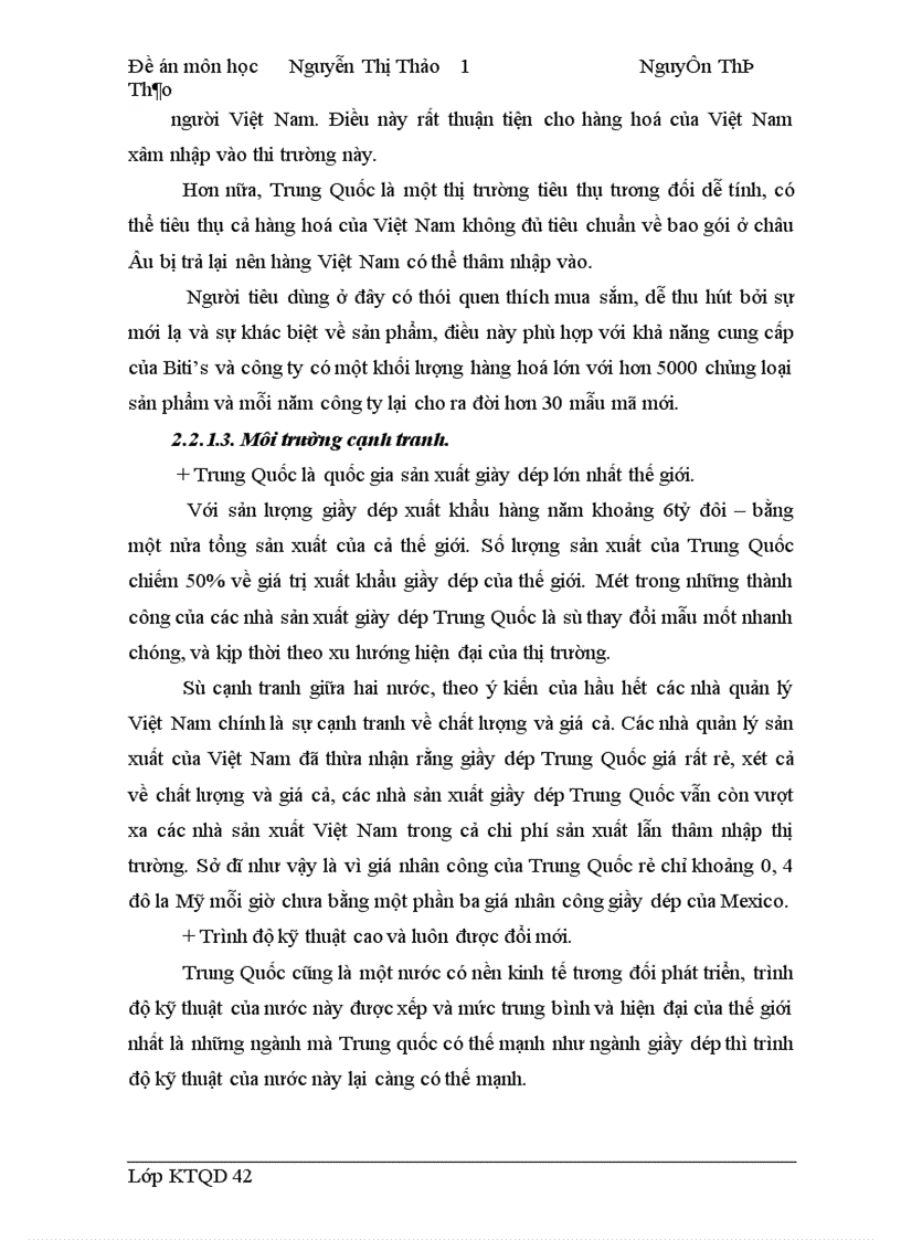 image for page Chiến lược thâm nhập thị trường Trung Quốc của công ty biti s