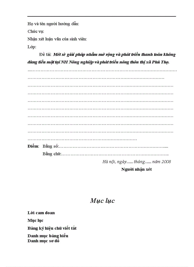 image for page Một số giải pháp nhằm mở rộng và phát triển hoạt động thanh toán không dùng tiền mặt tại chi nhánh Ngân hàng nông nghiệp và phát triển nông thôn thị xã Phú Thọ tỉnh Phú Thọ