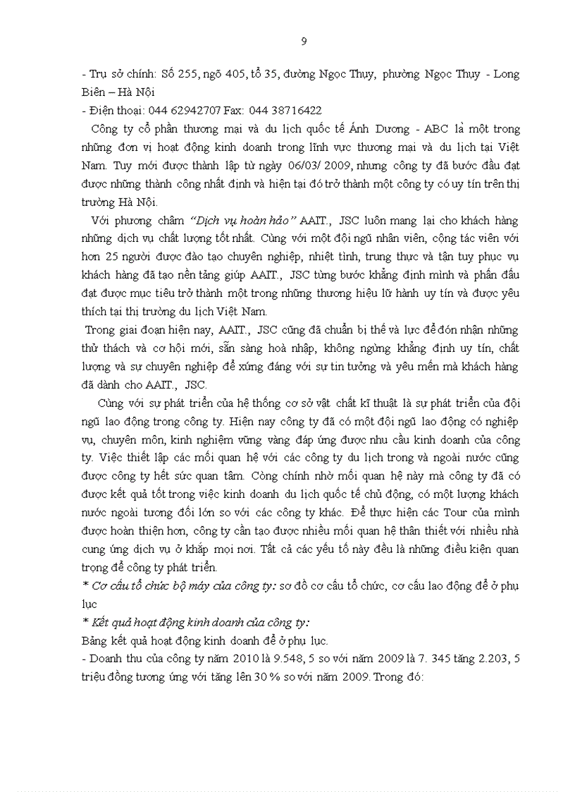 image for page Giải pháp nâng cao chất lượng Tour du lịch Hà Nội Nha Trang tại công ty cổ phần thương mại và du lịch quốc tế Ánh Dương ABC 1