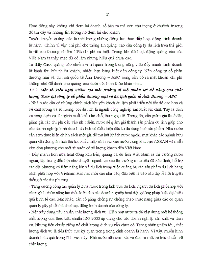 image for page Giải pháp nâng cao chất lượng Tour du lịch Hà Nội Nha Trang tại công ty cổ phần thương mại và du lịch quốc tế Ánh Dương ABC 1