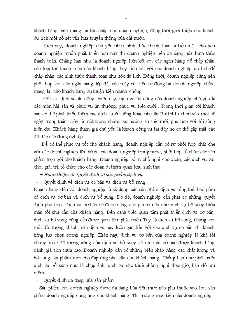 image for page Giải pháp hoàn thiện chính sách sản phẩm của Khu du lịch sinh thái Vĩnh Hưng
