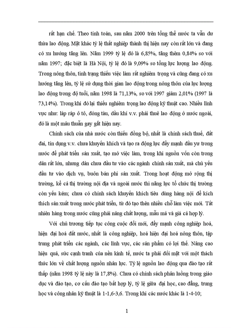 image for page Thực trạng và giải pháp để nâng cao hiệu quả của đào tạo và sử dụng nguồn nhân lực phục vụ cho sự nghiệp công nghiệp hoá hiện đại hoá ở Việt Nam
