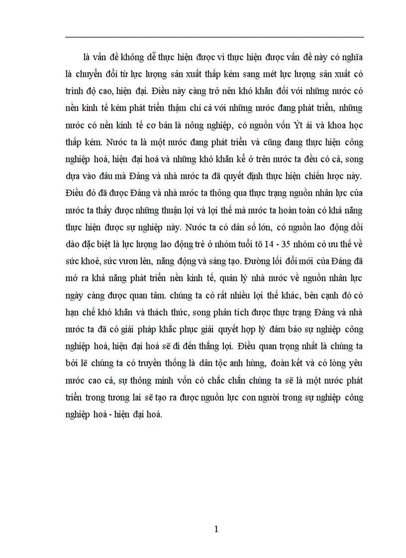 image for page Thực trạng và giải pháp để nâng cao hiệu quả của đào tạo và sử dụng nguồn nhân lực phục vụ cho sự nghiệp công nghiệp hoá hiện đại hoá ở Việt Nam