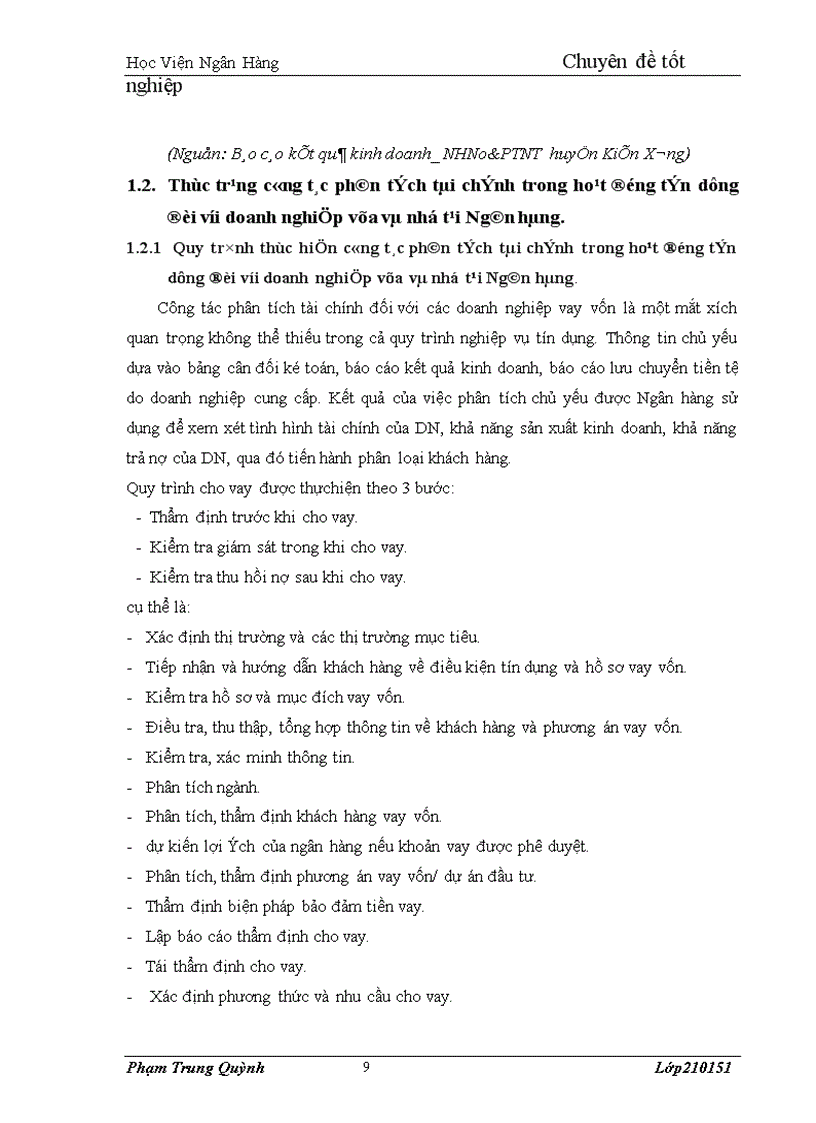image for page Giải pháp nâng cao chất lượng phân tích tài chính trong hoạt động tín dụng đối với doanh nghiệp vừa và nhỏ tại Ngân hàng nông nghiệp và phát triển nông thôn chi nhánh Huyện Kiến Xương Tỉnh Thái Bình