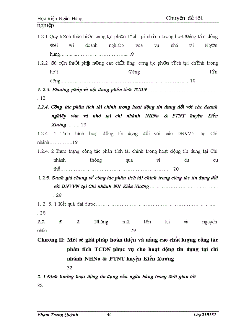 image for page Giải pháp nâng cao chất lượng phân tích tài chính trong hoạt động tín dụng đối với doanh nghiệp vừa và nhỏ tại Ngân hàng nông nghiệp và phát triển nông thôn chi nhánh Huyện Kiến Xương Tỉnh Thái Bình