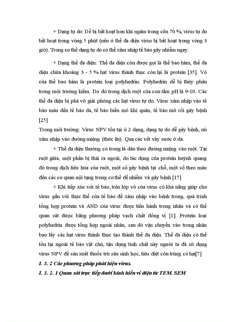 image for page Nghiên cứu một số đặc tính sinh học của Nuclear polydrosis virrus gây bệnh bủng tằm và đề xuất biện pháp phòng trị bệnh 1