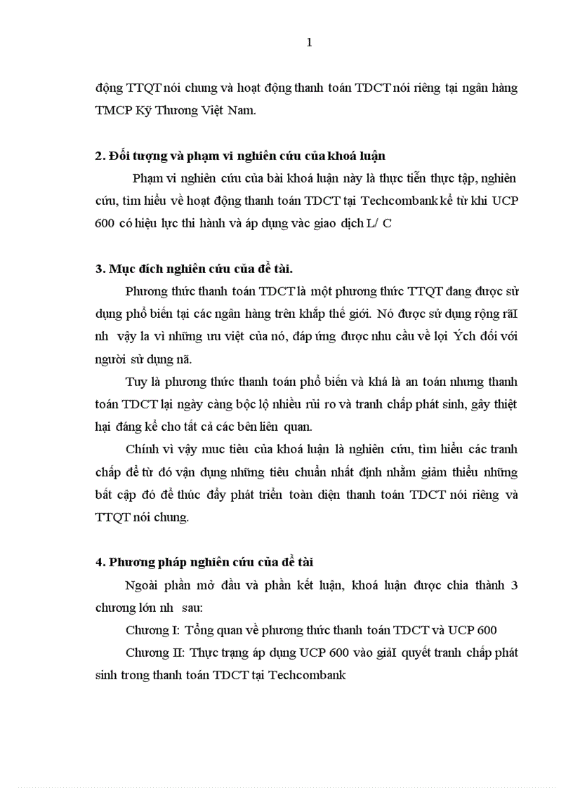 image for page Vận dụng UCP 600 vào giải quyết tranh chấp phát sinh tại NHTMCP Kỹ Thương Việt Nam 1