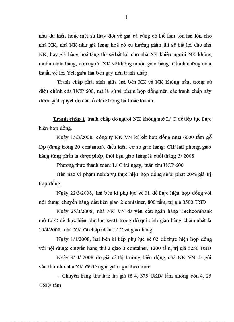 image for page Vận dụng UCP 600 vào giải quyết tranh chấp phát sinh tại NHTMCP Kỹ Thương Việt Nam 1
