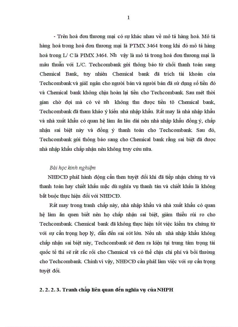 image for page Vận dụng UCP 600 vào giải quyết tranh chấp phát sinh tại NHTMCP Kỹ Thương Việt Nam 1