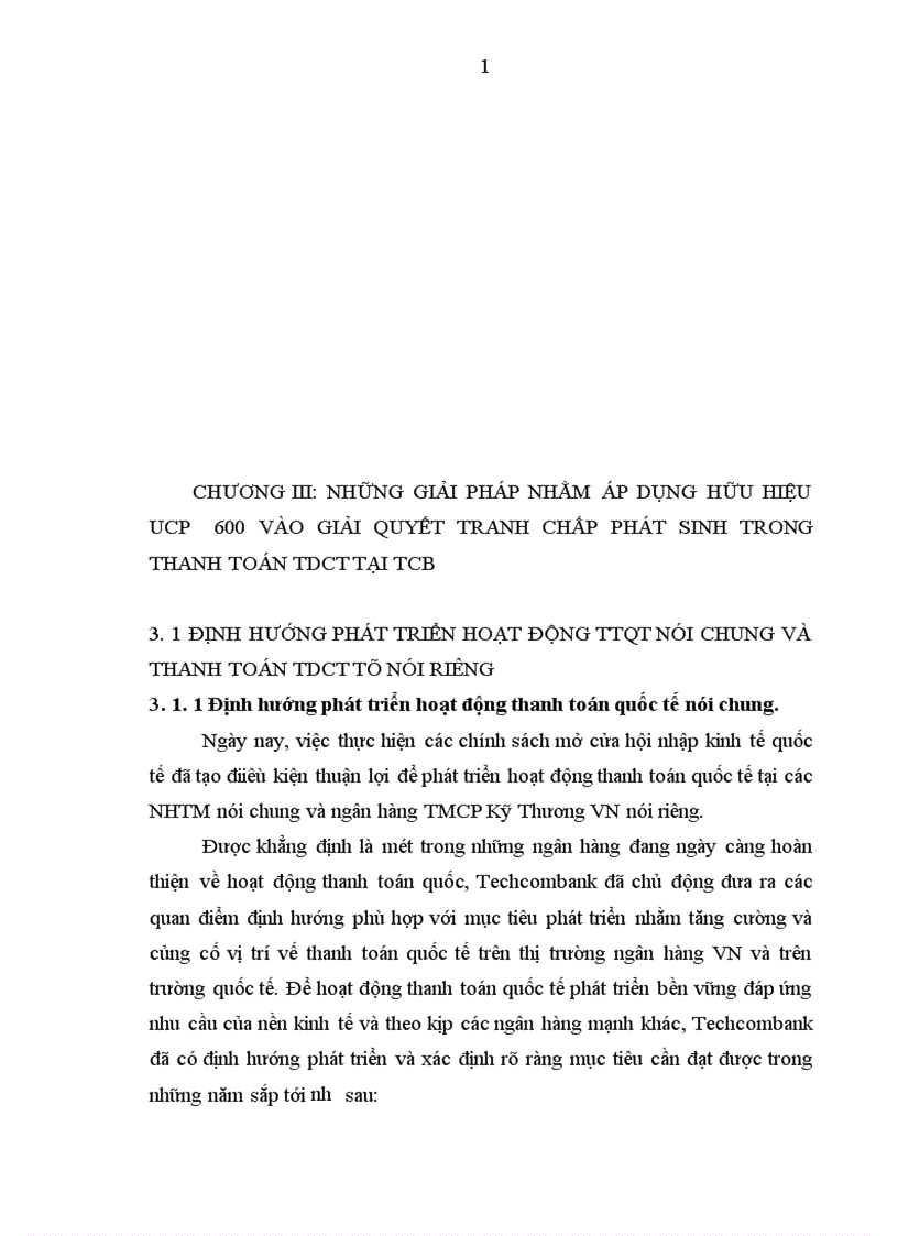 image for page Vận dụng UCP 600 vào giải quyết tranh chấp phát sinh tại NHTMCP Kỹ Thương Việt Nam 1