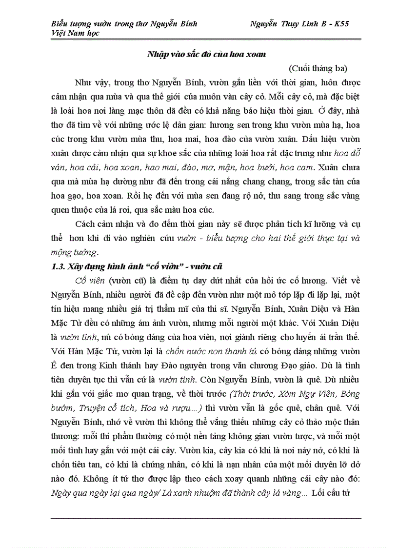 image for page Biểu tượng vườn trong thơ Nguyễn Bính