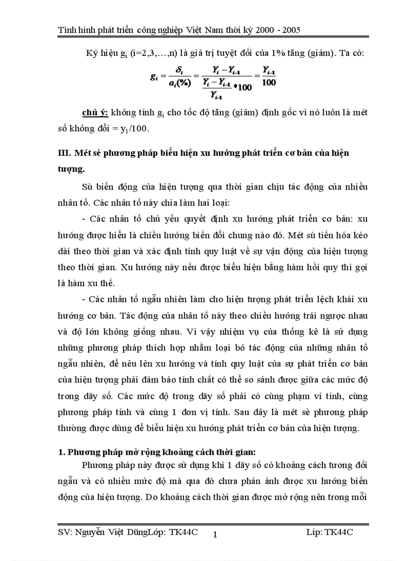 image for page Vận dụng phương pháp dãy số thời gian phân tích tình hình phát triển công nghiệp Việt Nam từ 2000 2005 và dư đoán ngắn hạn đến 2007