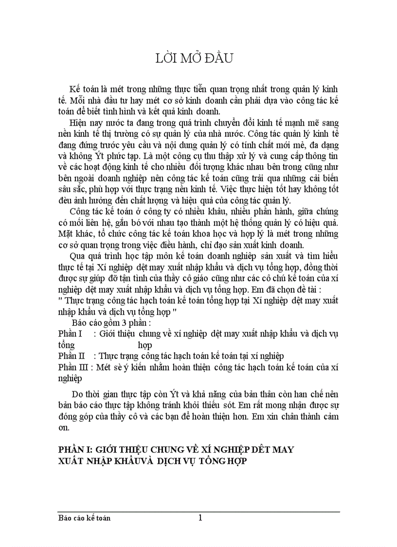 image for page Thực trạng công tác hạch toán kế toán tổng hợp tại Xí nghiệp dệt may xuất nhập khẩu và dịch vụ tổng hợp 1