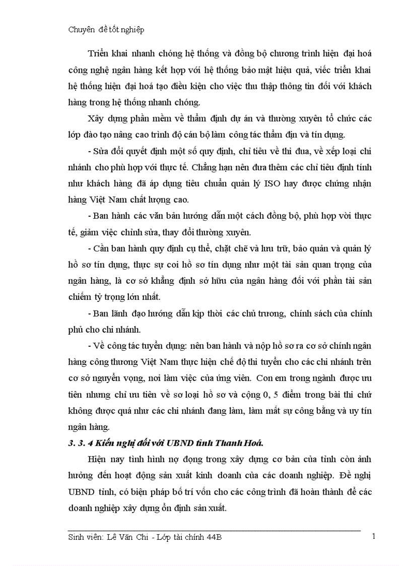 image for page Giải pháp hạn chế rủi ro trong hoạt động cho vay của ngân hàng công thương thanh hoá 1