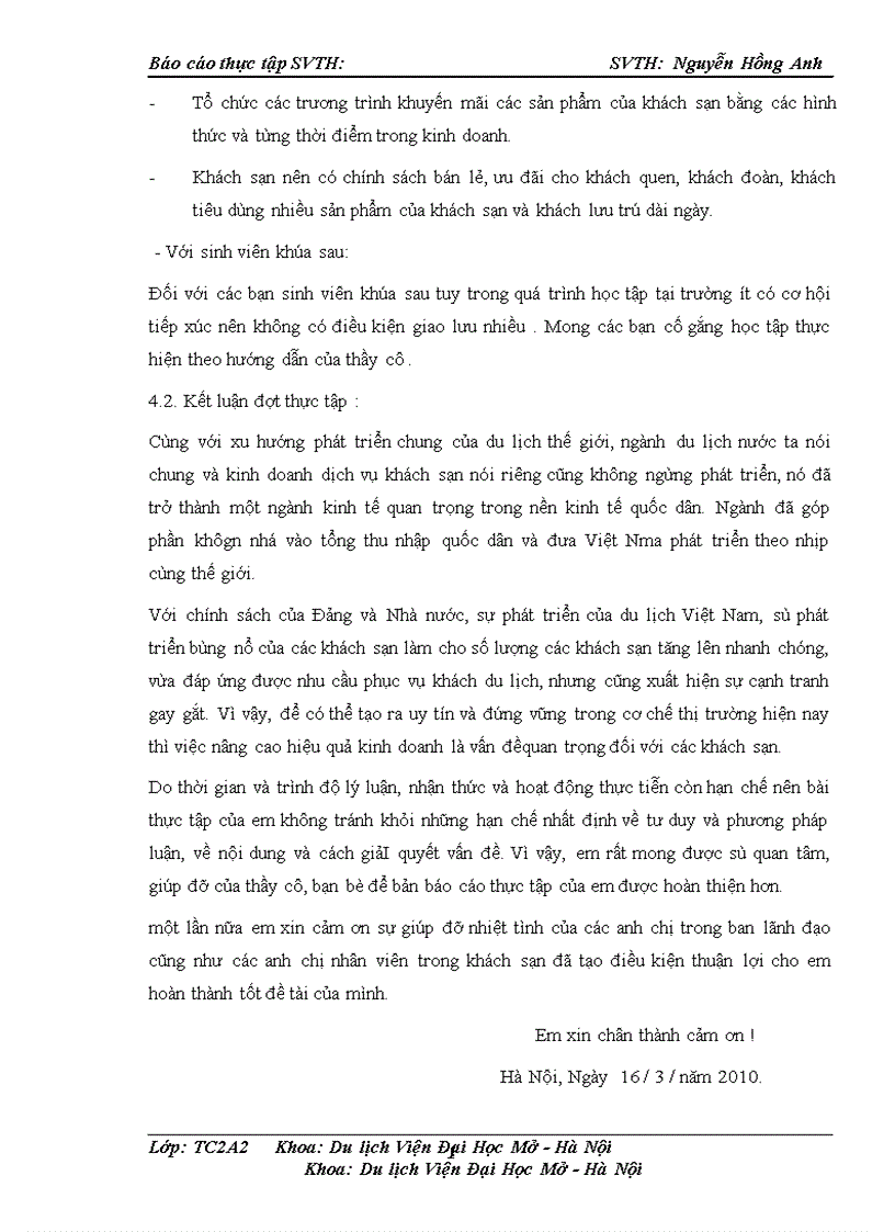 image for page Báo cáo thực tập tổng hợp tại khách sạn Maison D Hanoi Hanova 1
