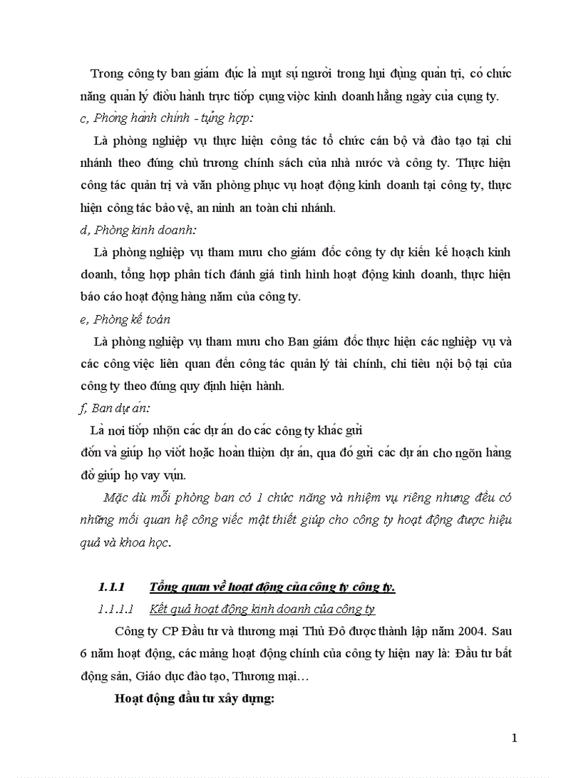 image for page Thực trạng công tác lập dự án tại công ty cổ phần đầu tư và thương mại thủ đô