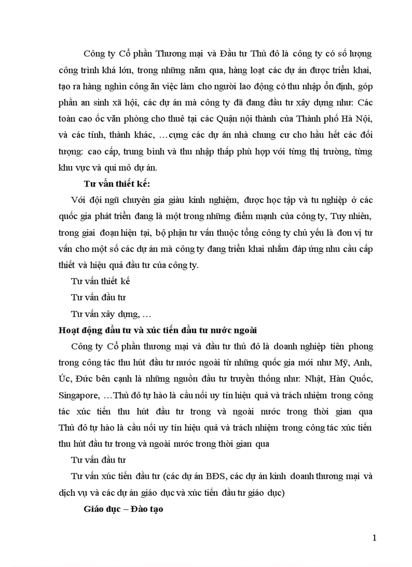 image for page Thực trạng công tác lập dự án tại công ty cổ phần đầu tư và thương mại thủ đô