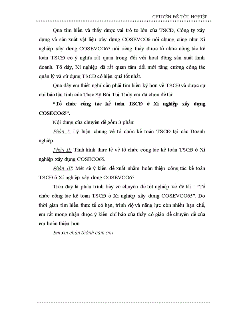 image for page Tổ chức công tác kế toán TSCĐ ở Xí nghiệp xây dựng COSEVCO65 1