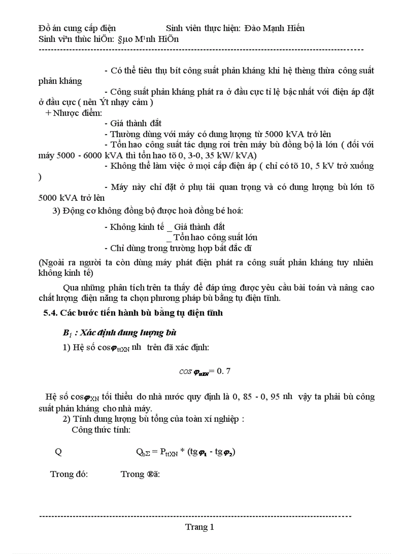 image for page Thiết kế hệ thống cung cấp điện cho nhà máy cơ khí địa phương 1