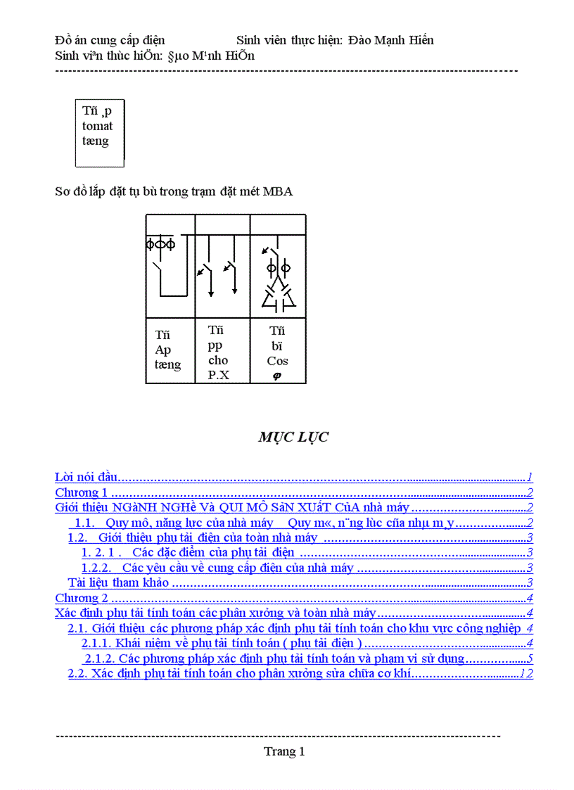 image for page Thiết kế hệ thống cung cấp điện cho nhà máy cơ khí địa phương 1