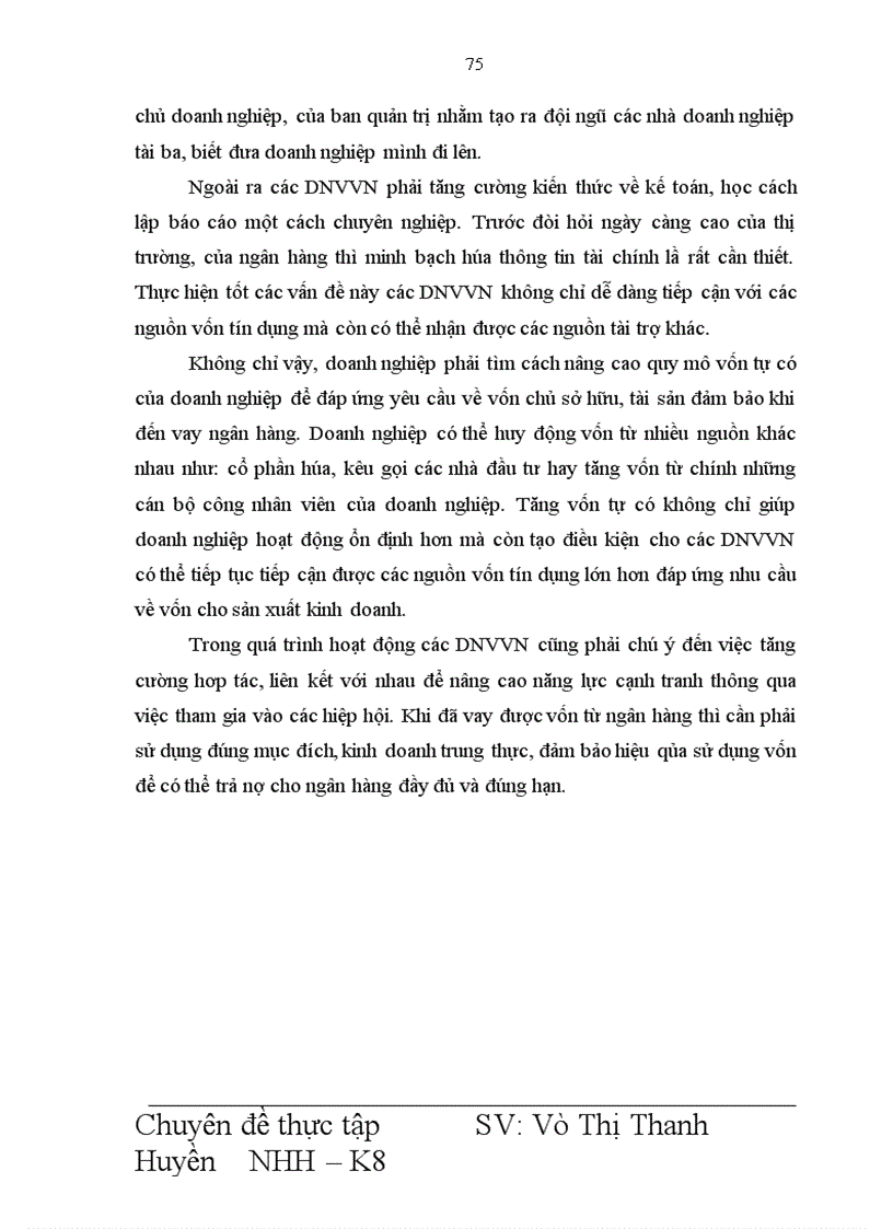 image for page Giải pháp mở rộng hoạt động cho vay đối với DNVVN tại Ngân hàng Indovina Chi nhánh Hà Nội 1