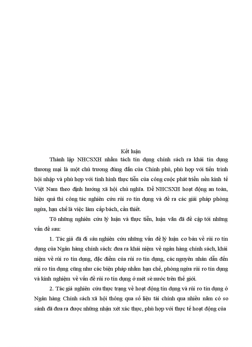 image for page Hạn chế rủi ro tín dụng tại Ngân hàng Chính sách xã hội Việt Nam 1