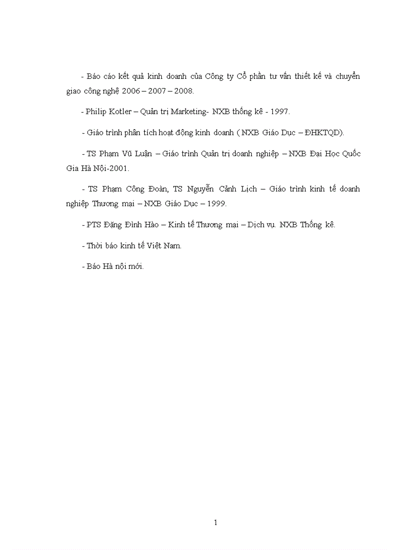 image for page Một số biện pháp nhằm củng cố và mở rộng thị trường tiêu thụ sản phẩm của Công ty Cổ Phần tư vấn thiết kế và chuyển giao công nghệ 1