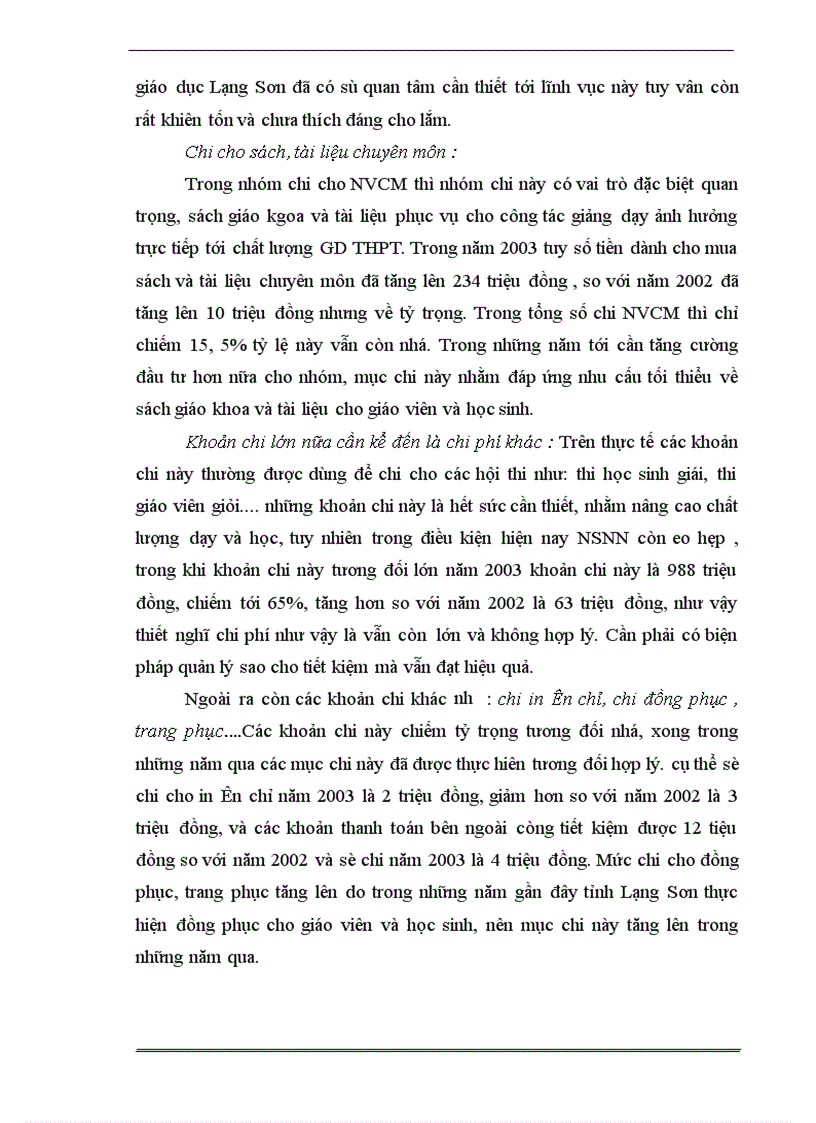 image for page Một số giải pháp nhằm tăng cường công tác quản lý chi ngân sách Nhà nước cho giáo dục trung học phổ thông ở tỉnh Lạng Sơn