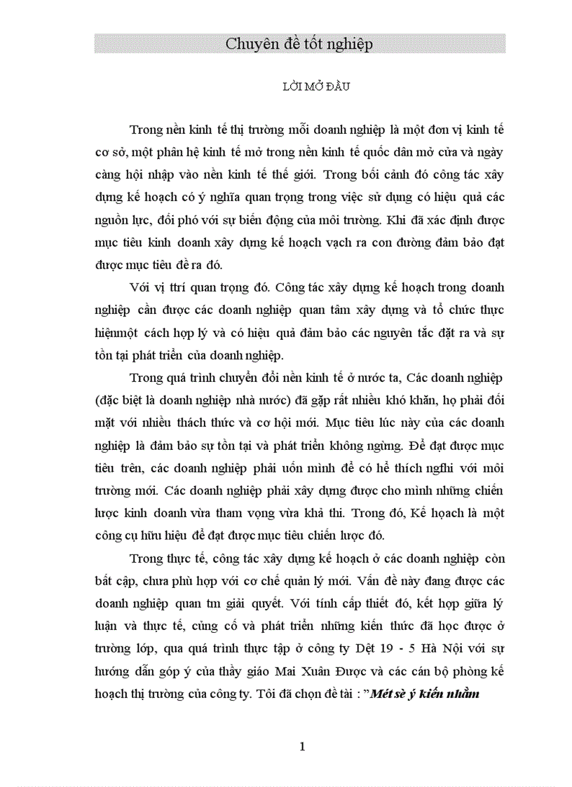 image for page Một số ý kiến nhằm hoàn thiện công tác xây dựng kế hoạch sản xuất ở công ty Dệt 19 5 Hà Nội