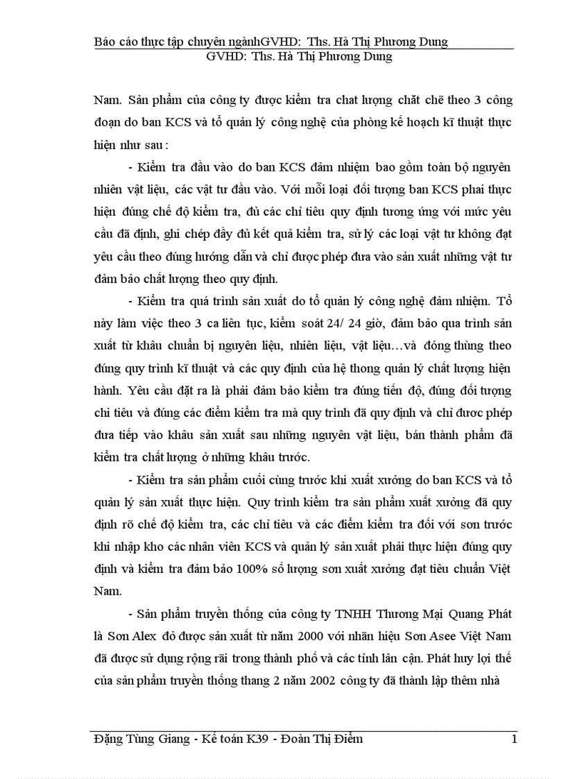 image for page Hoàn thiện kế toán tập hợp chi phí sản xuất và tính giá thành sản phẩm của Công ty TNHH TM Quang Phát 1