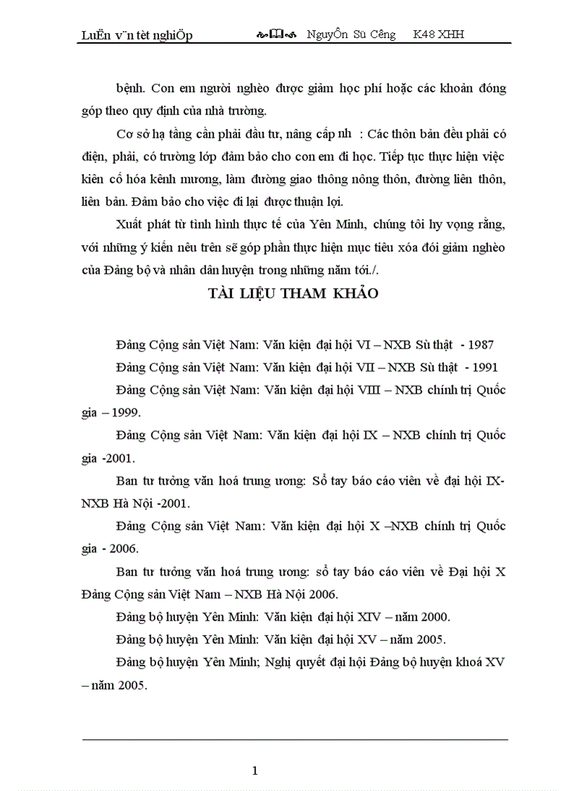 image for page Thực trạng đói nghèo và những giải phấp xóa đói giảm nghèo cho đồng bào dân tộc Mông huyện Yên Minh tỉnh Hà Giang 1