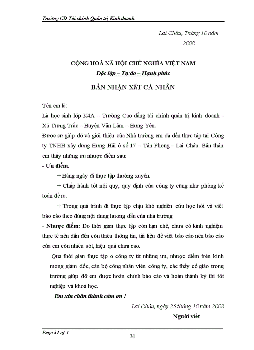 image for page Thực trạng tổ chức kế toán trong một kỳ của Doanh Nghiệp 1