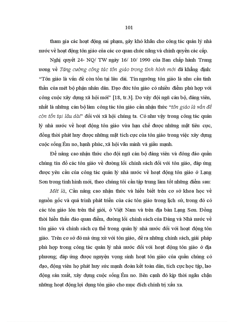 image for page Quản lý nhà nước đối với hoạt động tôn giáo ở Lạng Sơn hiện nay 1