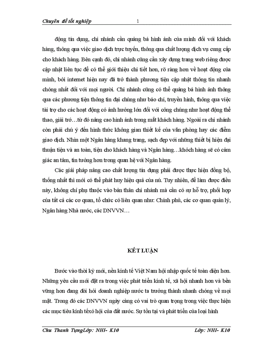 image for page Giải pháp nâng cao chất lượng tín dụng Doanh nghiệp vừa và nhỏ tại ngân hàng Đầu tư Phát triển Chi nhánh Hoàn Kiếm 1