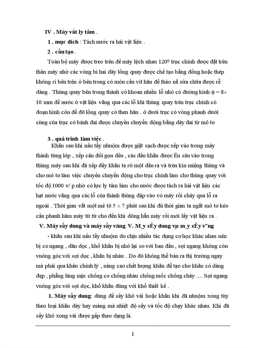 image for page Báo cáo dây chuyền nhuộm khăn chùi trân bằng thuốc nhuộm hoạt tính hoàn nguyên trên thiết bị máy nhuộm cao áp hai họng KDD của Trung Quốc 1
