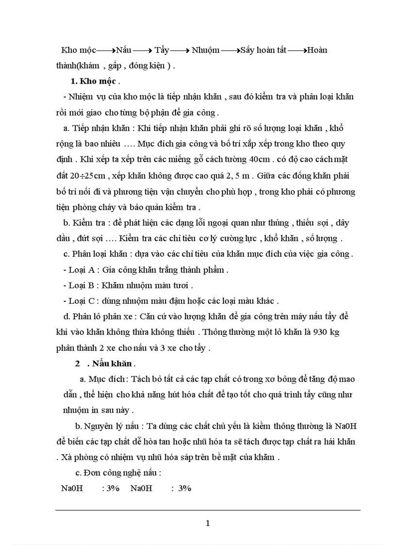 image for page Báo cáo dây chuyền nhuộm khăn chùi trân bằng thuốc nhuộm hoạt tính hoàn nguyên trên thiết bị máy nhuộm cao áp hai họng KDD của Trung Quốc 1