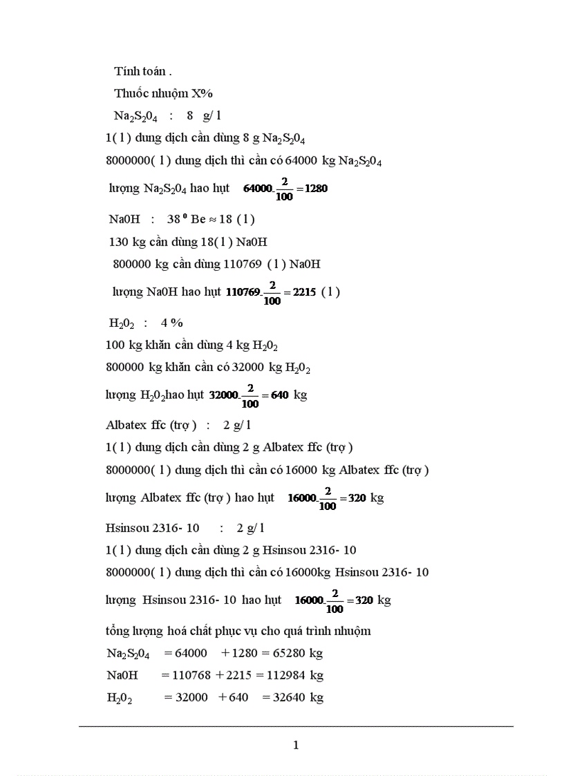 image for page Báo cáo dây chuyền nhuộm khăn chùi trân bằng thuốc nhuộm hoạt tính hoàn nguyên trên thiết bị máy nhuộm cao áp hai họng KDD của Trung Quốc 1