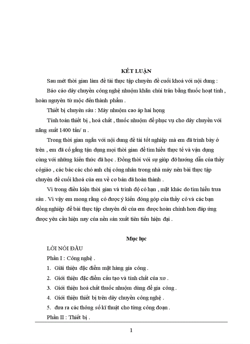 image for page Báo cáo dây chuyền nhuộm khăn chùi trân bằng thuốc nhuộm hoạt tính hoàn nguyên trên thiết bị máy nhuộm cao áp hai họng KDD của Trung Quốc 1