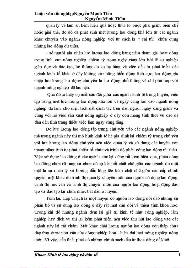 image for page Phân tích biến động dân số lao động và việc làm ở huyện Lập Thạch trong giai đoạn hiện nay 1