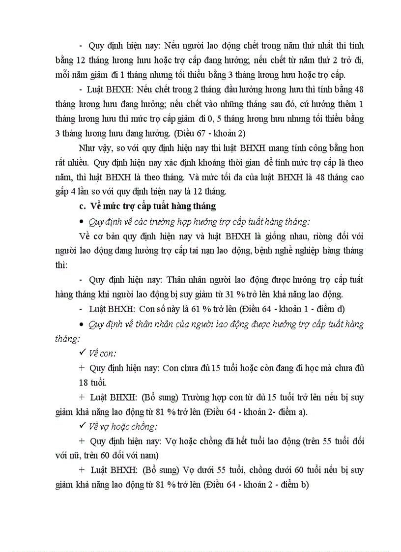 image for page Những điểm mới trong các chế độ của loại hình bhxh bắt buộc trong luật bhxh so với những quy định hiện nay về BHXH 1