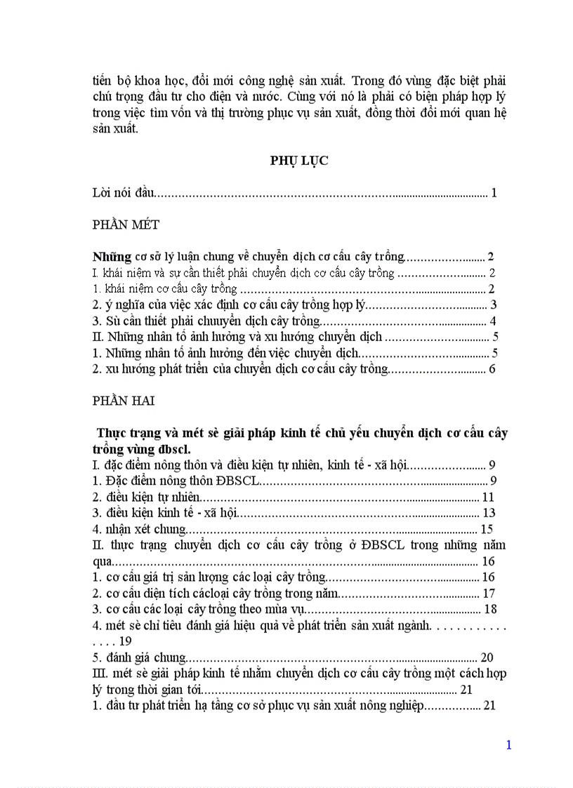 image for page Thực trạng và một số giải pháp kinh tế chủ yếu chuyển dịch cơ cấu cây trồng vùng đồng bằng sông Cửu Long
