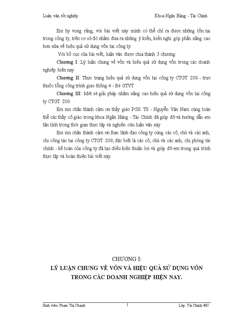 image for page Một số giải pháp nhằm nâng cao hiệu quả sử dụng vốn tại Công ty công trình giao thông 208 thuộc tổng giao thông 4 Bộ Giao Thông Vận tải 1