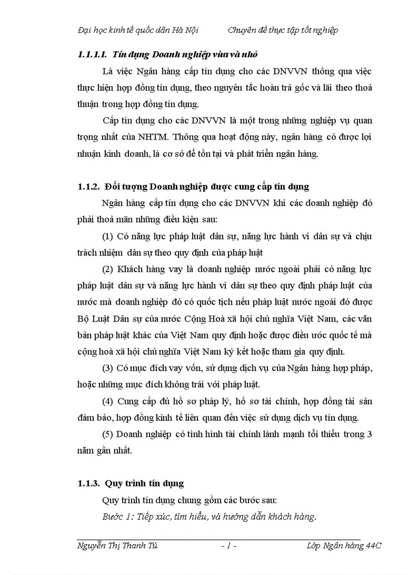image for page Mở rộng tín dụng đối với các doanh nghiệp vừa và nhỏ tại sở giao dịch ngân hàng thương mại cổ phần Quân đội 1