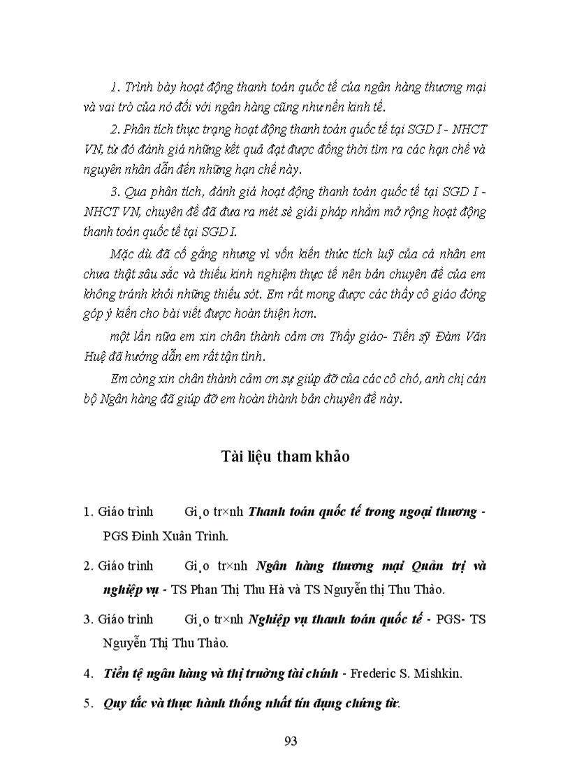 image for page Giải pháp mở rộng hoạt động thanh toán quốc tế tại Sở giao dịch I Ngân hàng Công thương Việt Nam 1