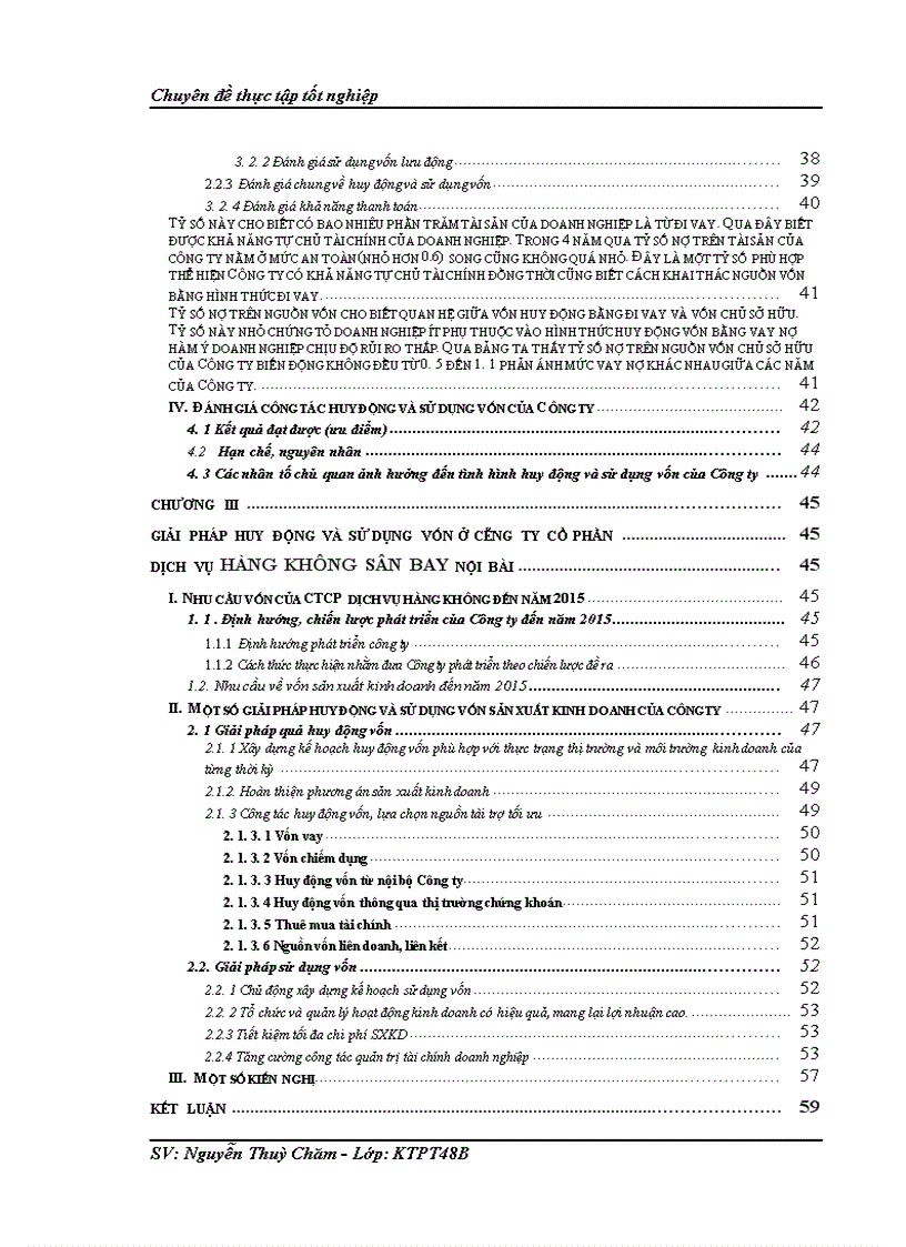 image for page Giải pháp huy động vốn ở công ty cổ phần dịch vụ hàng không sân bay Nội Bài