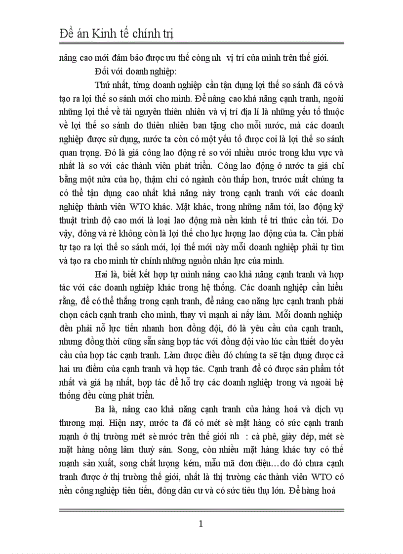 image for page Giải pháp nâng cao sức cạnh tranh của hàng hoá Việt Nam trong quá trình hội nhập 1