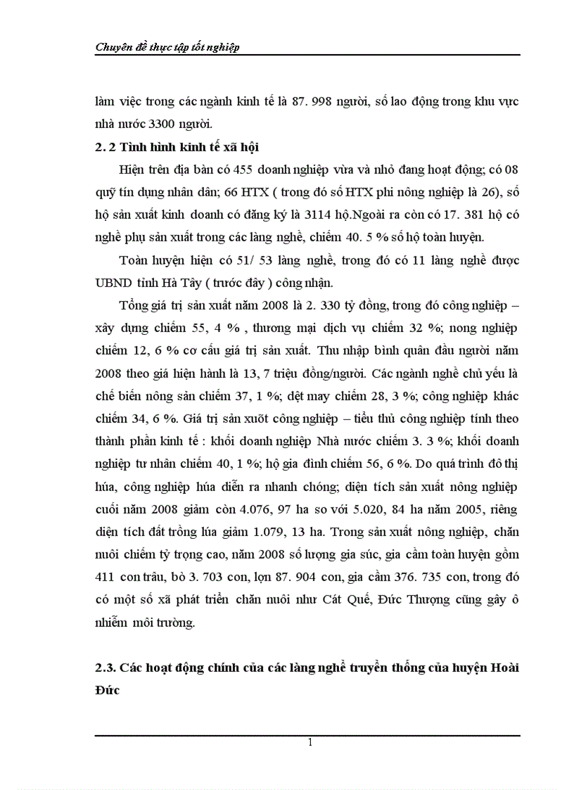 image for page Thực trạng và giải pháp phát triển bền vững các làng nghề truyền thống tại huyện Hoài Đức Hà Tây