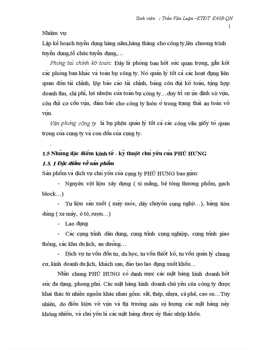 image for page Ba o ca o thư c tâ p tô ng hơ p tại Công ty Cô phâ n Đâ u tư va Thương ma i PHÚ HƯNG PHIT JSC