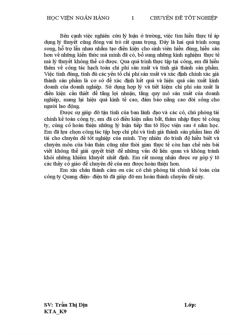 image for page Thực trạng và giảI pháp hoàn thiện kế toán chi phí sản xuất và tính giá thành tại công ty Quang điện Điện tử 1